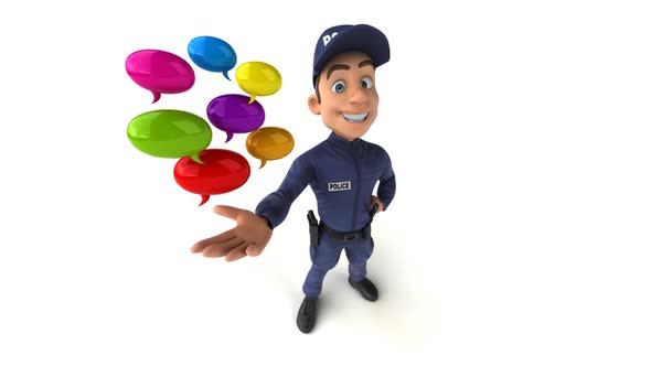 10 fun cartoon Police Officers