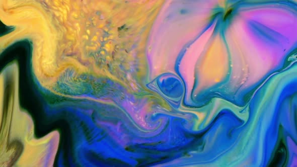Abstract Colorful Sacral Liquid Waves Texture 451