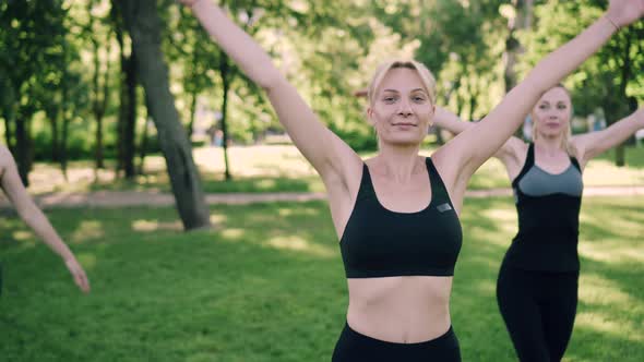 Group of Women Doing Sports Outdoors