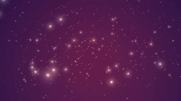Purple Comets Rain Moving Loop Background