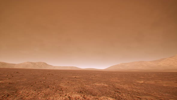 Flight over Martian Terrain