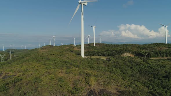 Solar Farm Windmills