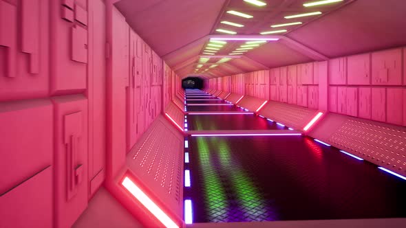 Abstract with Red Tunnel on Pink Background for Game Design alt