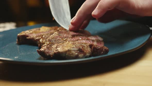 Grilled Meat at the Restaurant