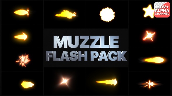 Muzzle Flash Pack 03 | Motion Graphics alt
