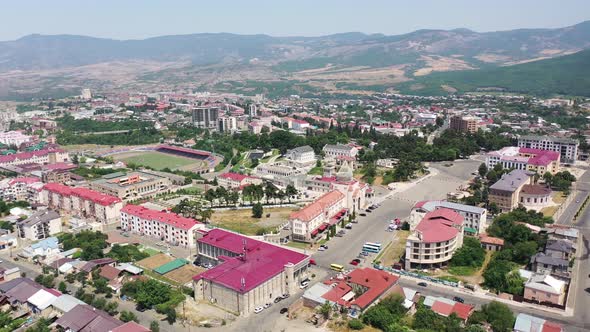  Aerial view  Stepanakert the capital of Nagorno-Karabakh (Artsakh) region.