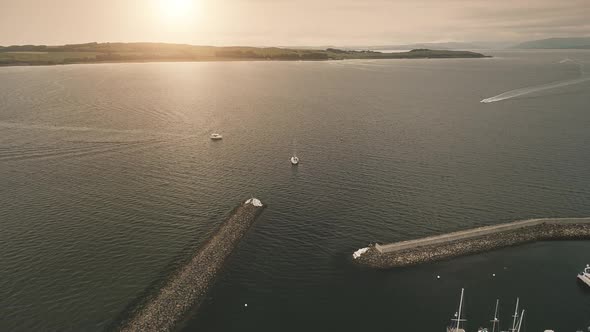 Sun Over Sail Yachts at Ocean Bay Aerial