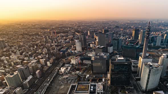 time lapse of Yokohama Cityscape, Japan