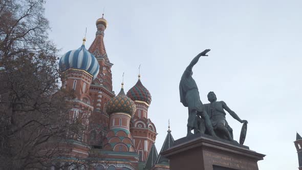 monument to Minin and Pozharsky on red square