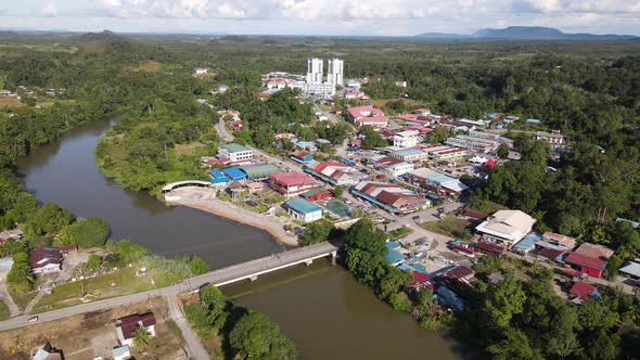 The Towns of Sarawak, Borneo, Malaysia