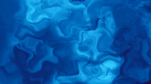 Blue Color Ink Smoke Liquid Effect, Background smoke liquid animation