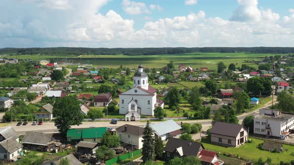 Orthodox Church of the Transfiguration of the Lord in the Agrotown of Rakov Near Minsk Belarus