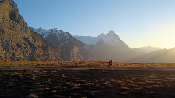 Incredible Epic Sunset Bike Ride in Mountains