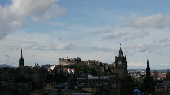 Time lapse of the view over Edinburgh 