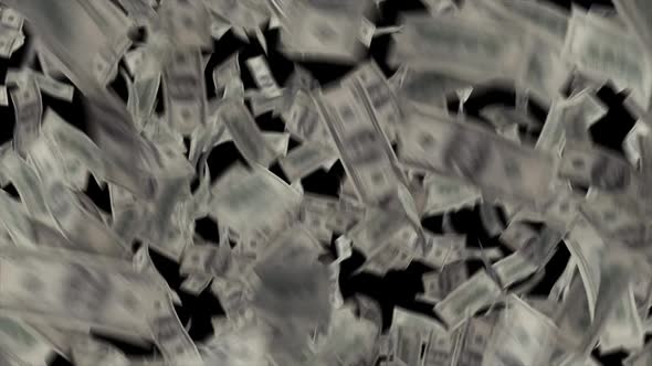 Money Falling Rain Cash VJ Loop