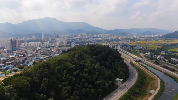 Korea Gumi City Building Housing Drone