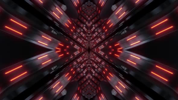 4k Neon Cylindiral Kaleidoscope Loops Pack alt
