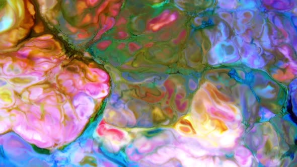 Psychedelic Sacral Paint Texture Background 