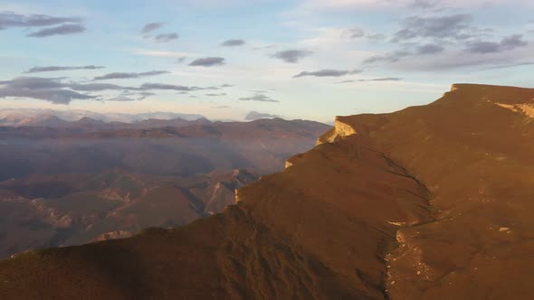 Mayak Mountain Mountain Dagestan and Aerial View of the Greater Caucasus