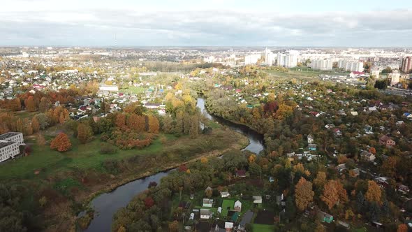 Beautiful Autumn Landscape Of The River Luchesa 29