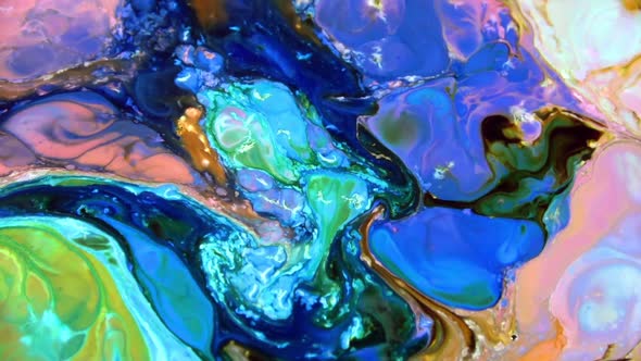 Abstract Background With Psychedelic Painting In Vivid Colors alt