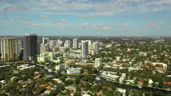 Aerial clip Fort Lauderdale FL Broward County