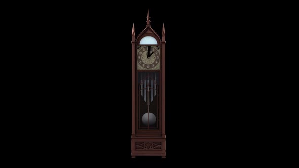 Old Clock Transparent Loop