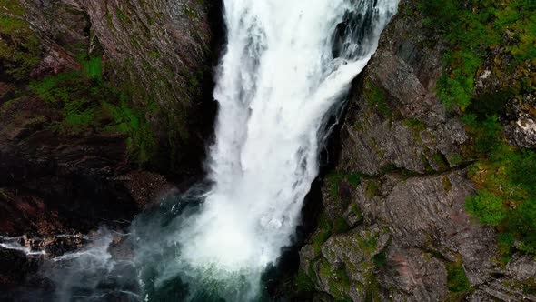 Voringfossen, Norway, the largest waterfall