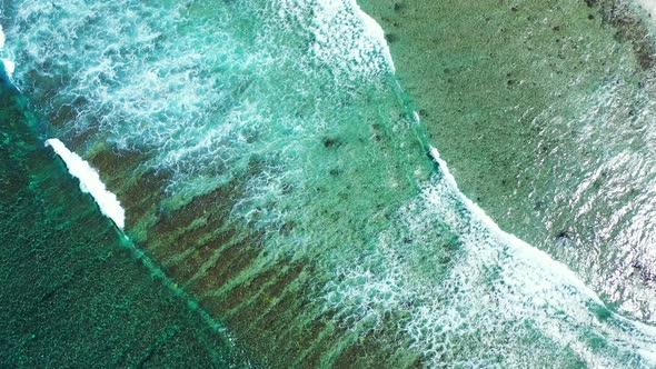 tropical sea water ocean texture, Jamaica coral reef system - Caribbean Sea