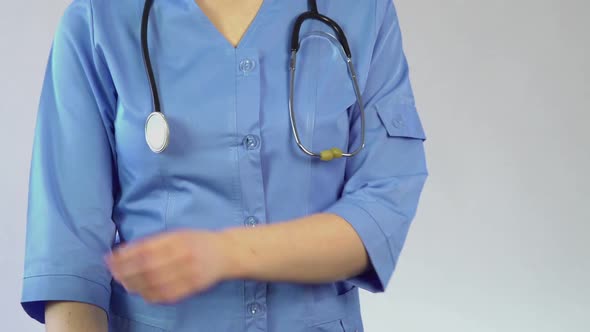 Confident Professional Surgeon Standing in Hospital, Advertising Medical Center