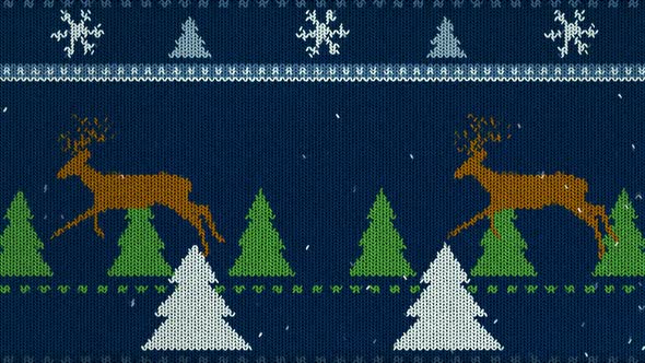 Knitted Christmas Background