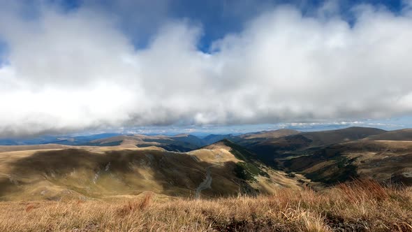 Beautiful Clouds And Mountains Timelapse