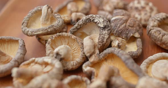 Dry Stack of Mushroom