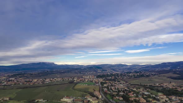 Mountains And Clouds In Lessinia