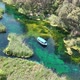 Aerial view of drone 'Azmak' river in the 'Akyaka' town - Gokova / Mugla - TURKEY - VideoHive Item for Sale