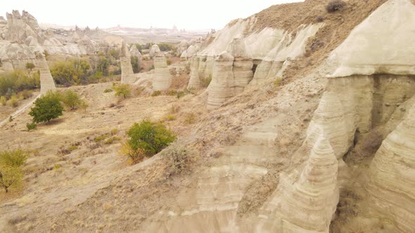 Aerial View Cappadocia Landscape