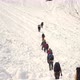 Climbers Go Up  To The Mountain Pass - VideoHive Item for Sale