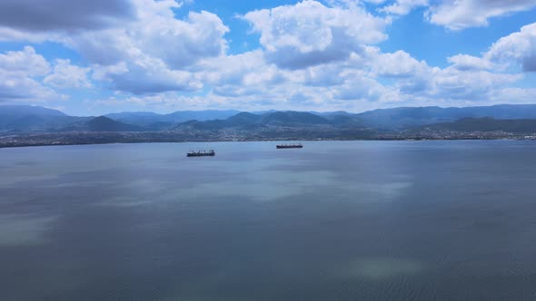 sea ships landscape