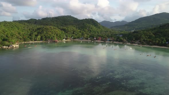 Aerial View on Beautiful Bay