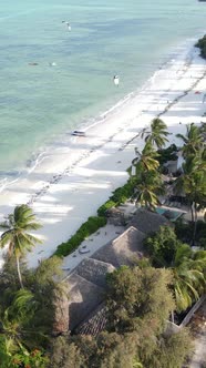 Beach on the Coast of Zanzibar Island Tanzania