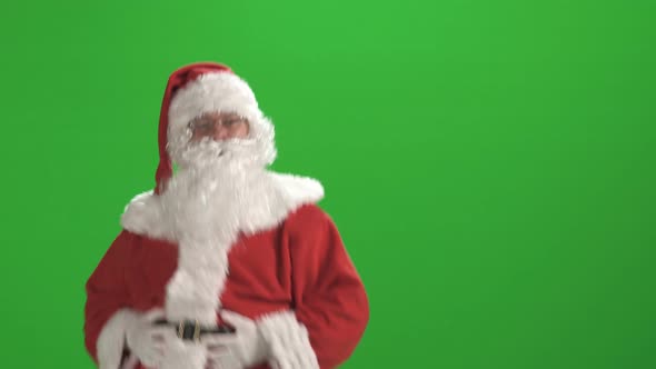 Santa Claus Against Green Screen