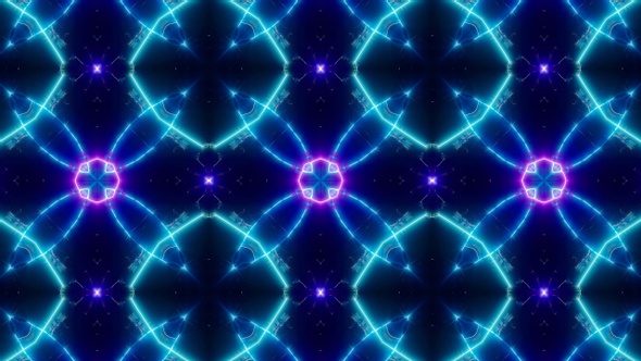 Laser Beam Neon Light Vj Kaleidoscope Loop 4K 05