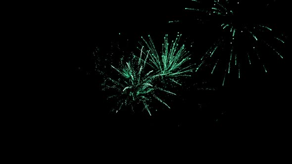 Firework display at night 4k