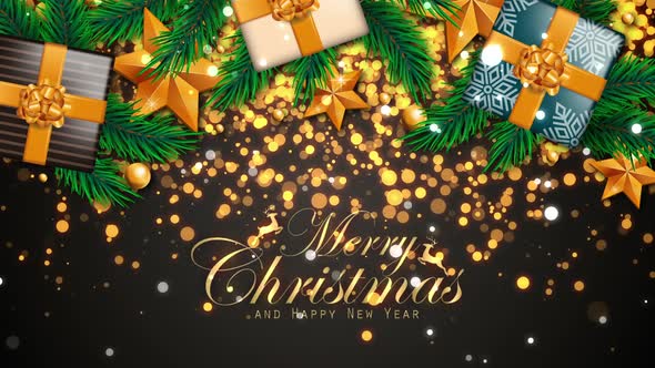 Christmas Gifts Loop Background