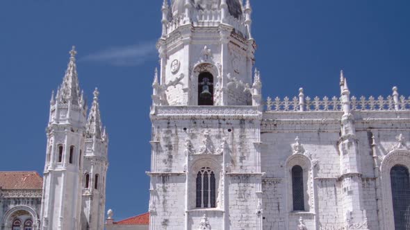 The Jeronimos Monastery or Hieronymites Monastery is Located in Lisbon Portugal Timelapse Hyperlapse