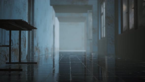 Interior of the Abandoned Soviet Building alt