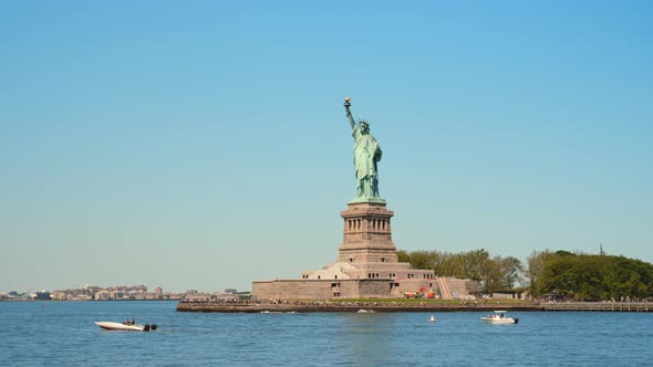 Symbol of West Values  Statue of Liberty New York Harbor