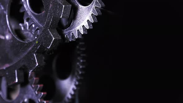 Abstract Grunge Industrial Clock Gears 