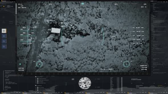 Weapon Interface Focuses On A Moving Armored Target During Secret Combat Mission alt