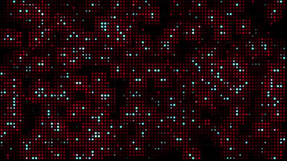 Digital Dots Red And Blue Abstract Technology Background